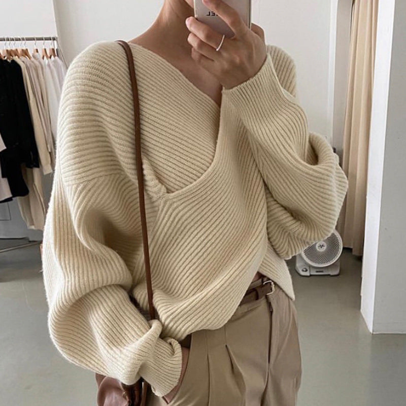 Evelyn | Chic Cross Knit Jumper