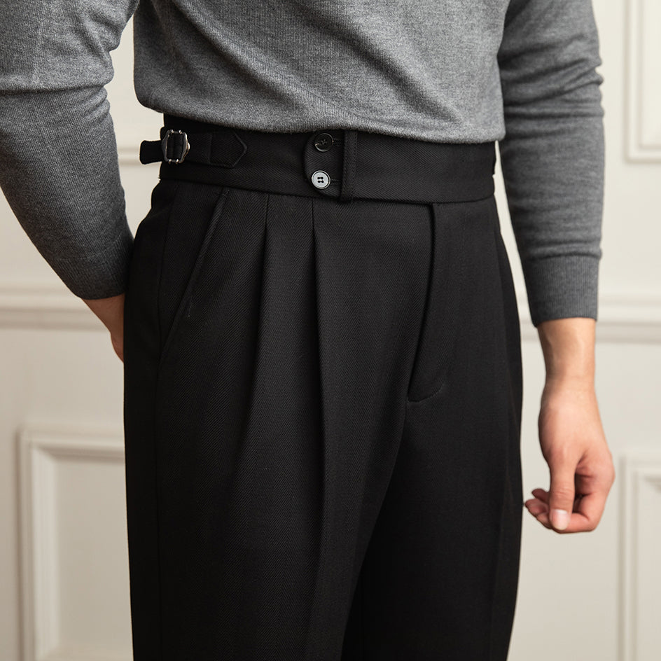 Ravello | High-Waisted Straight Pants