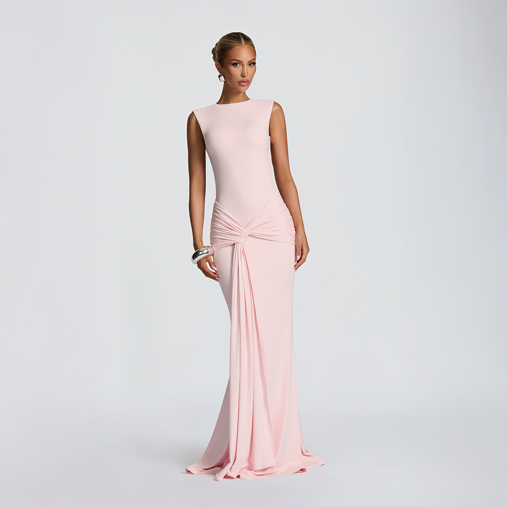 Lorenza | Blush Maxi Dress