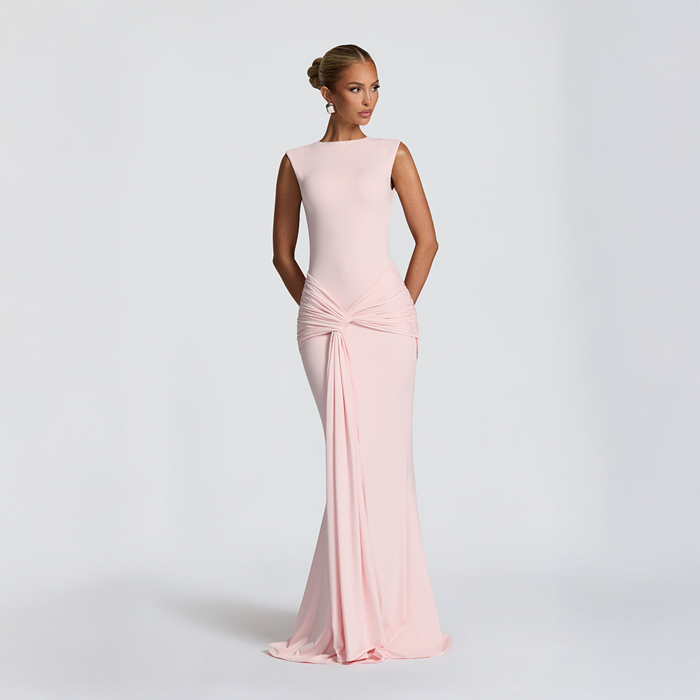 Lorenza | Blush Maxi Dress