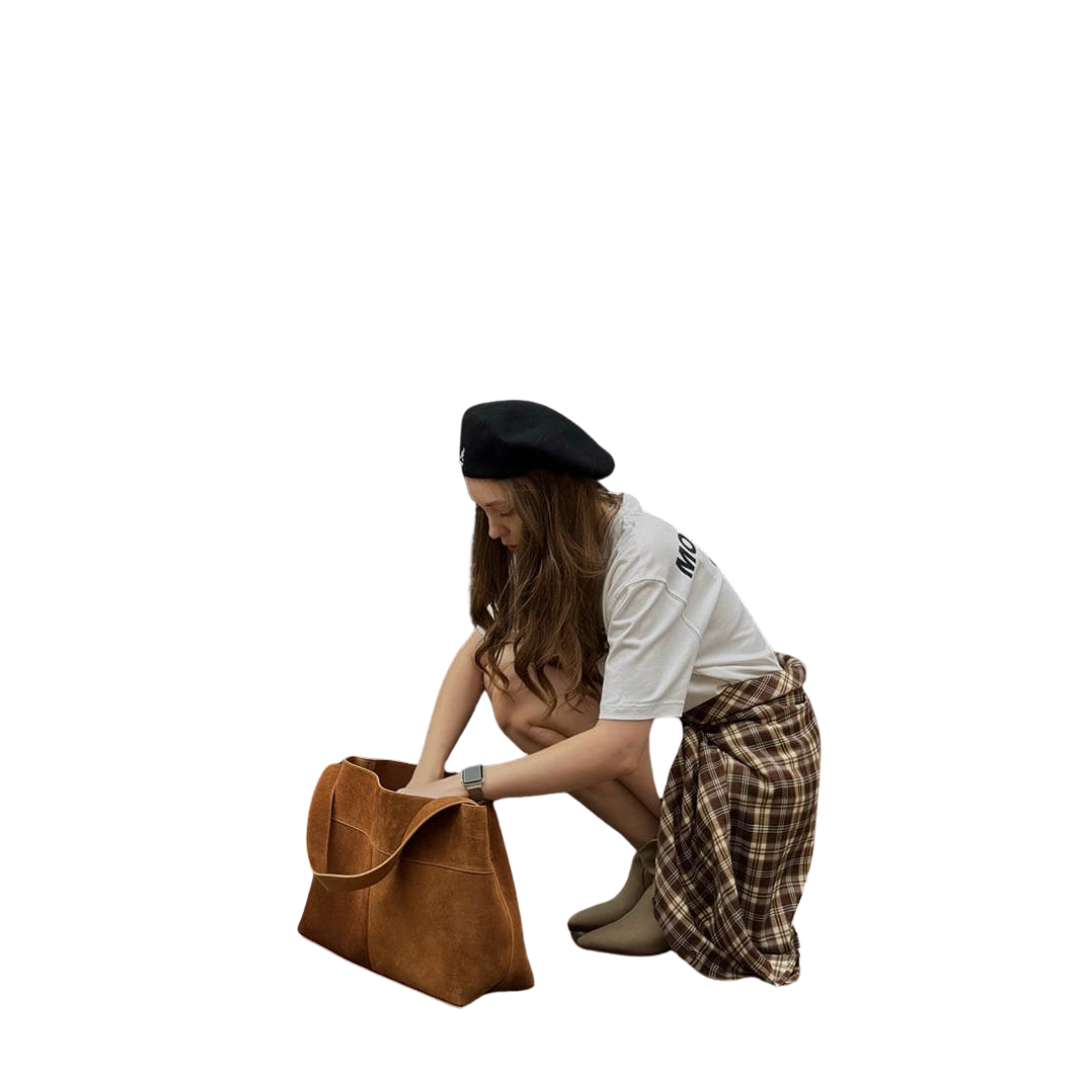 Angélique | Faux Suede Bag