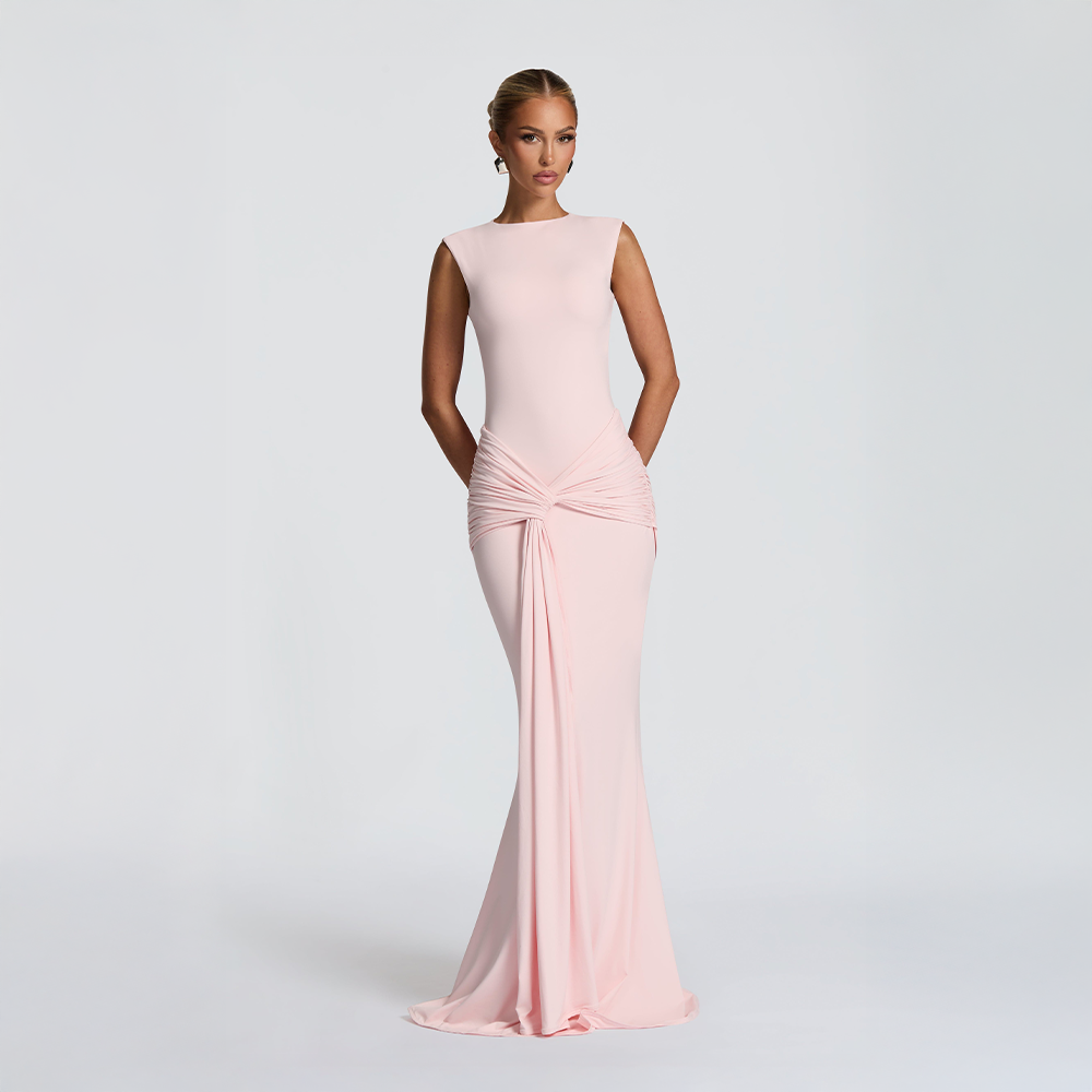 Lorenza | Blush Maxi Dress