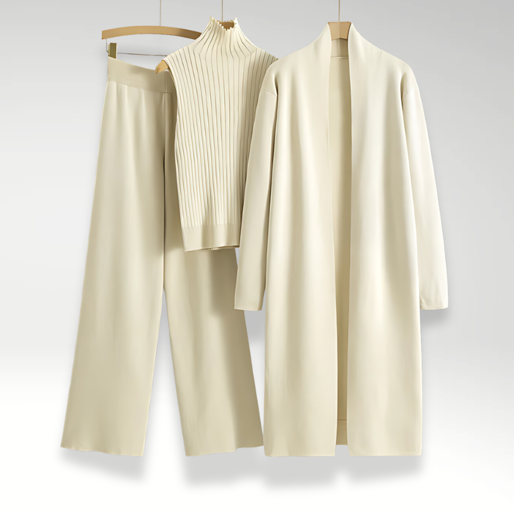 Evelyn | Three-Piece Luxe Knit Set