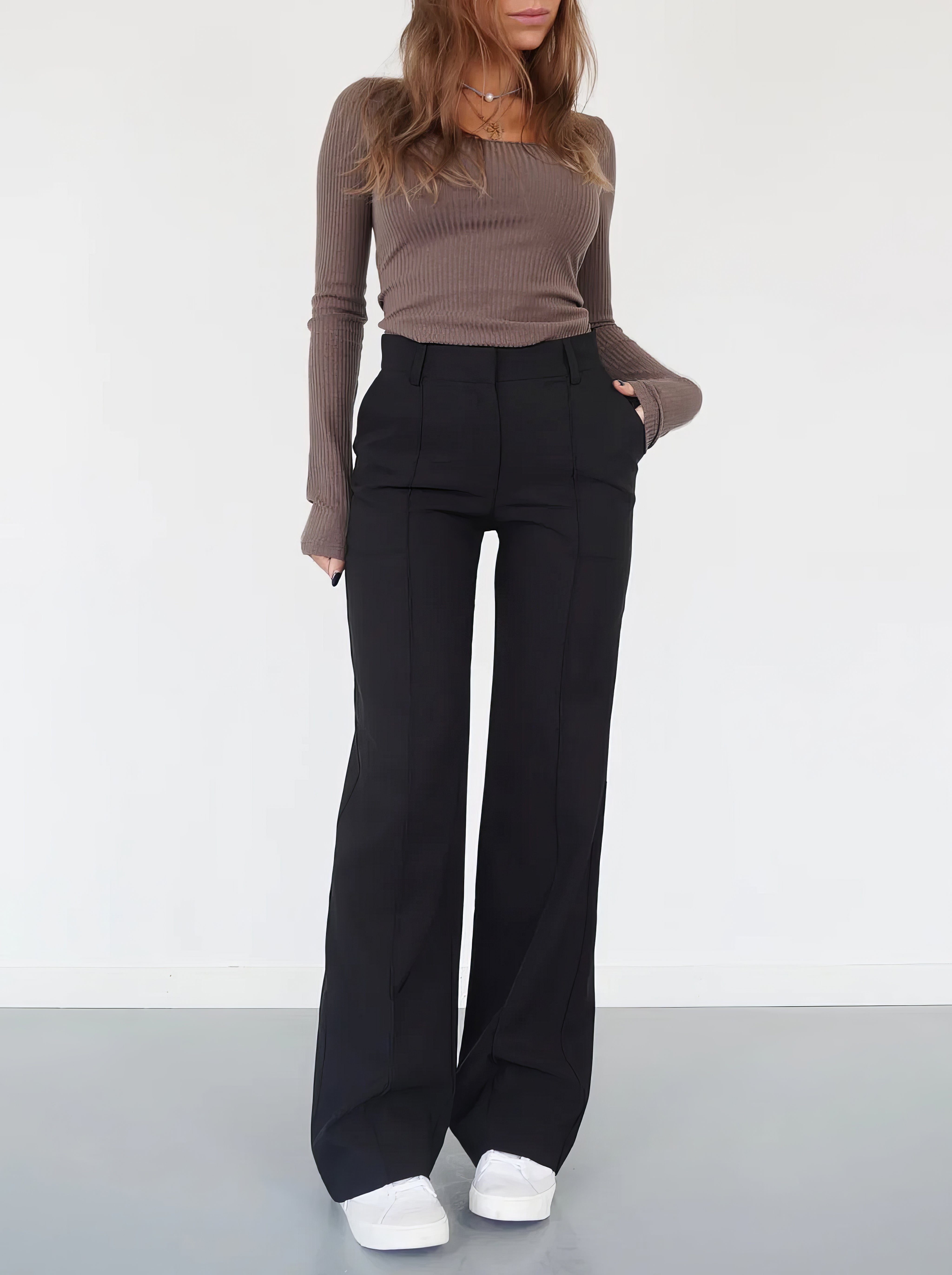 Virginie | Elegant, form-fitting trousers