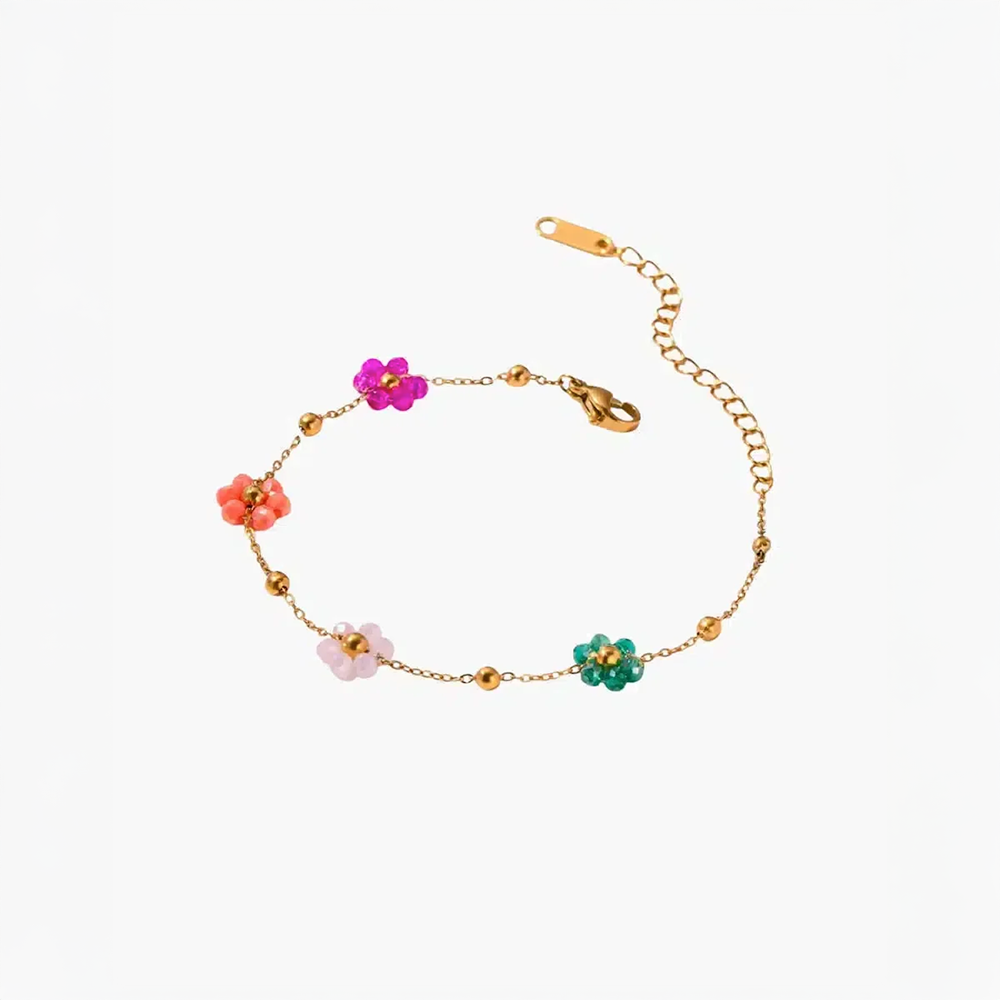 Floréna | Bracelet with Handcrafted Flower Charms