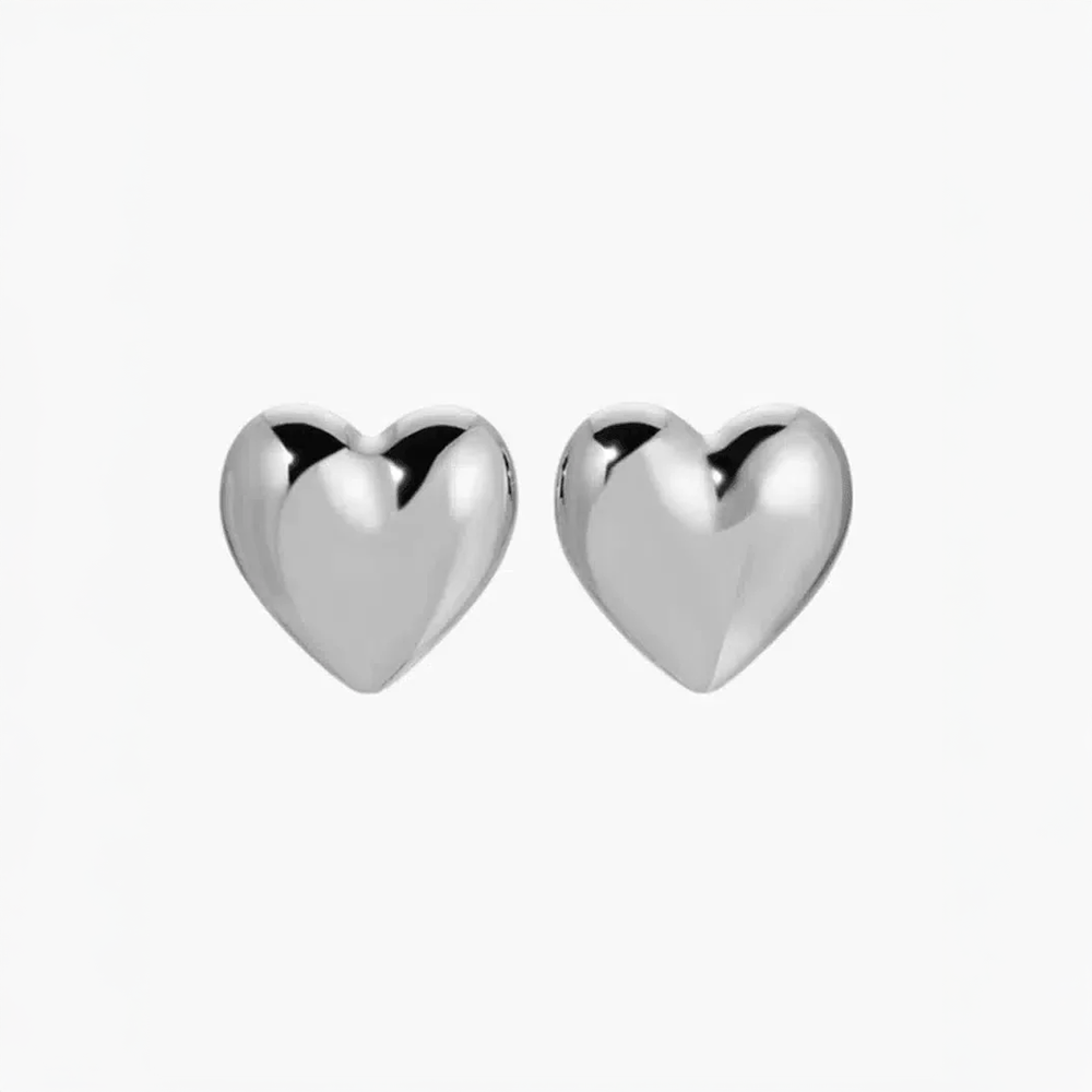 Coréna | Thick and Feminine Heart Earrings