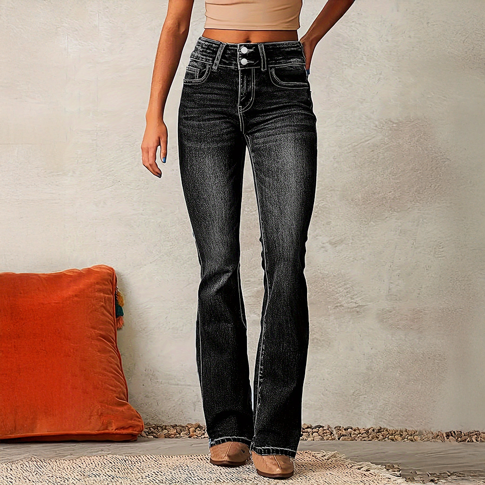 Dianne | Trendy High-Waisted Flared Jeans