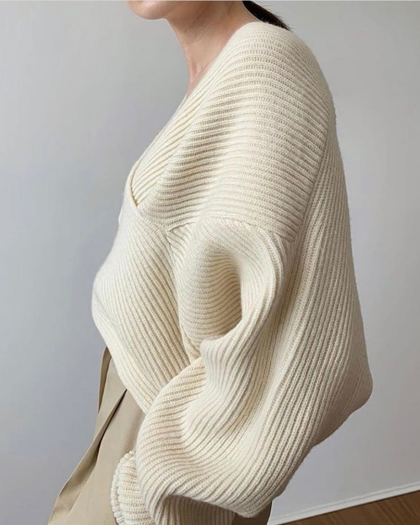 Evelyn | Chic Cross Knit Jumper