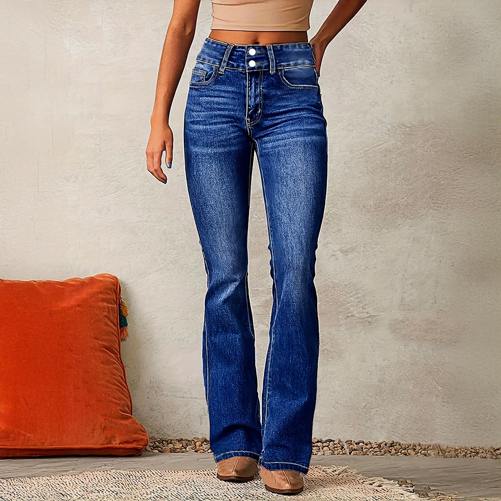 Dianne | Trendy High-Waisted Flared Jeans