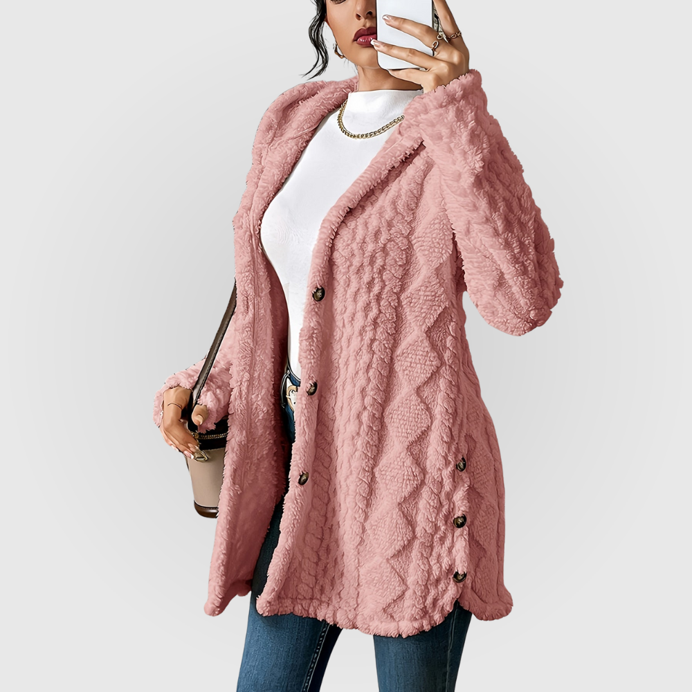 Evelyn | Plush Hoodie Cardigan