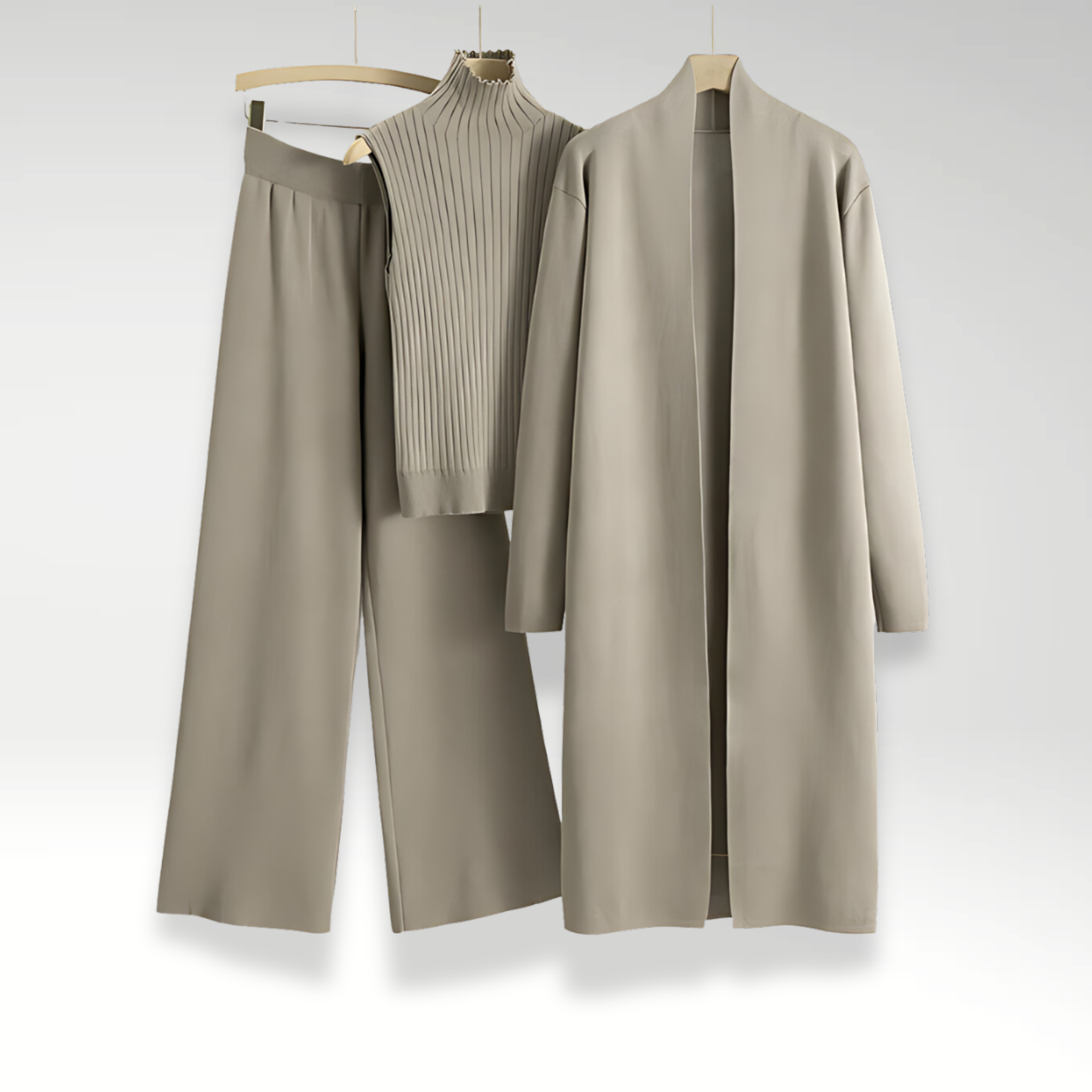 Evelyn | Three-Piece Luxe Knit Set