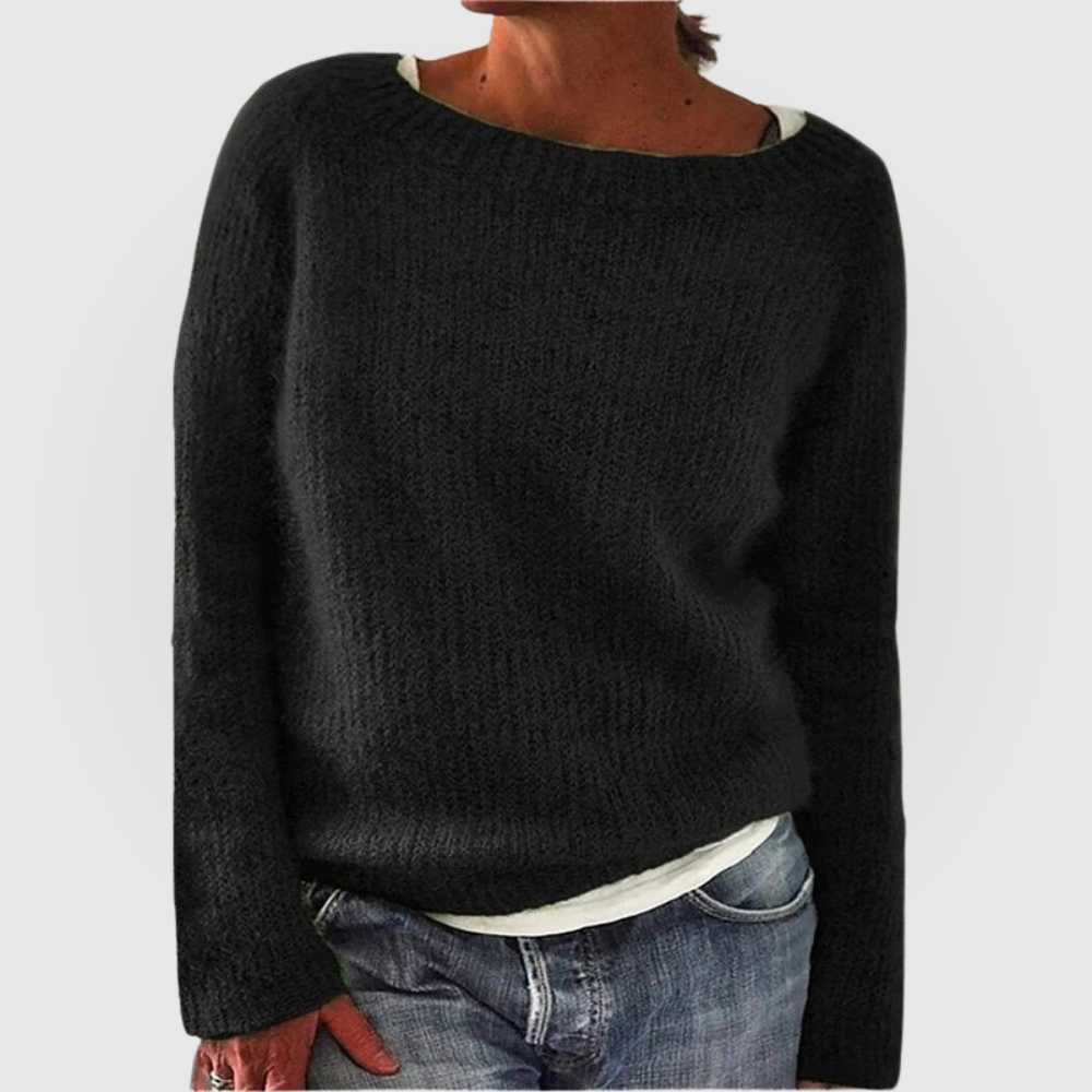 Melina | Soft Round Neck Knit Sweater