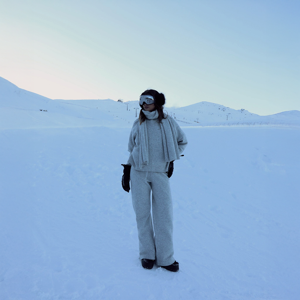 Leo | Knit Backless Jumper Grey Marl