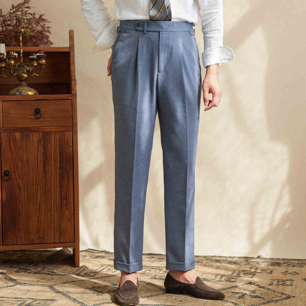 Sandro | High-Waisted Linen Pants