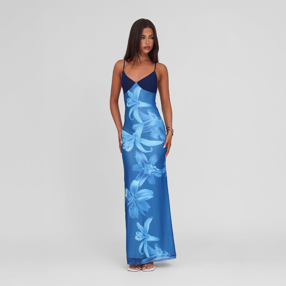 Isalène | Orchid Flower Dress