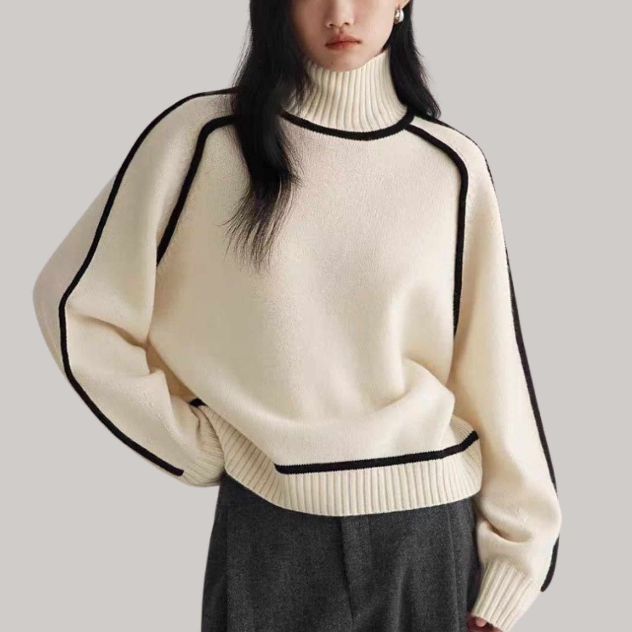 Evelyn | Comfortable Roll Neck Jumper