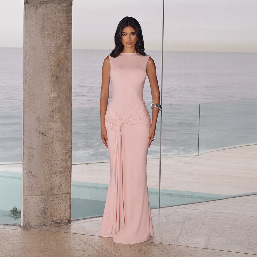 Lorenza | Blush Maxi Dress