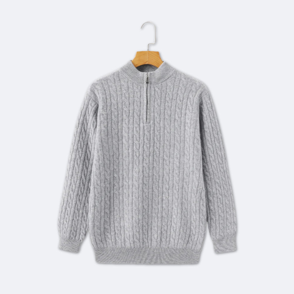 Leonardo | Elegant Cable Knit Cardigan