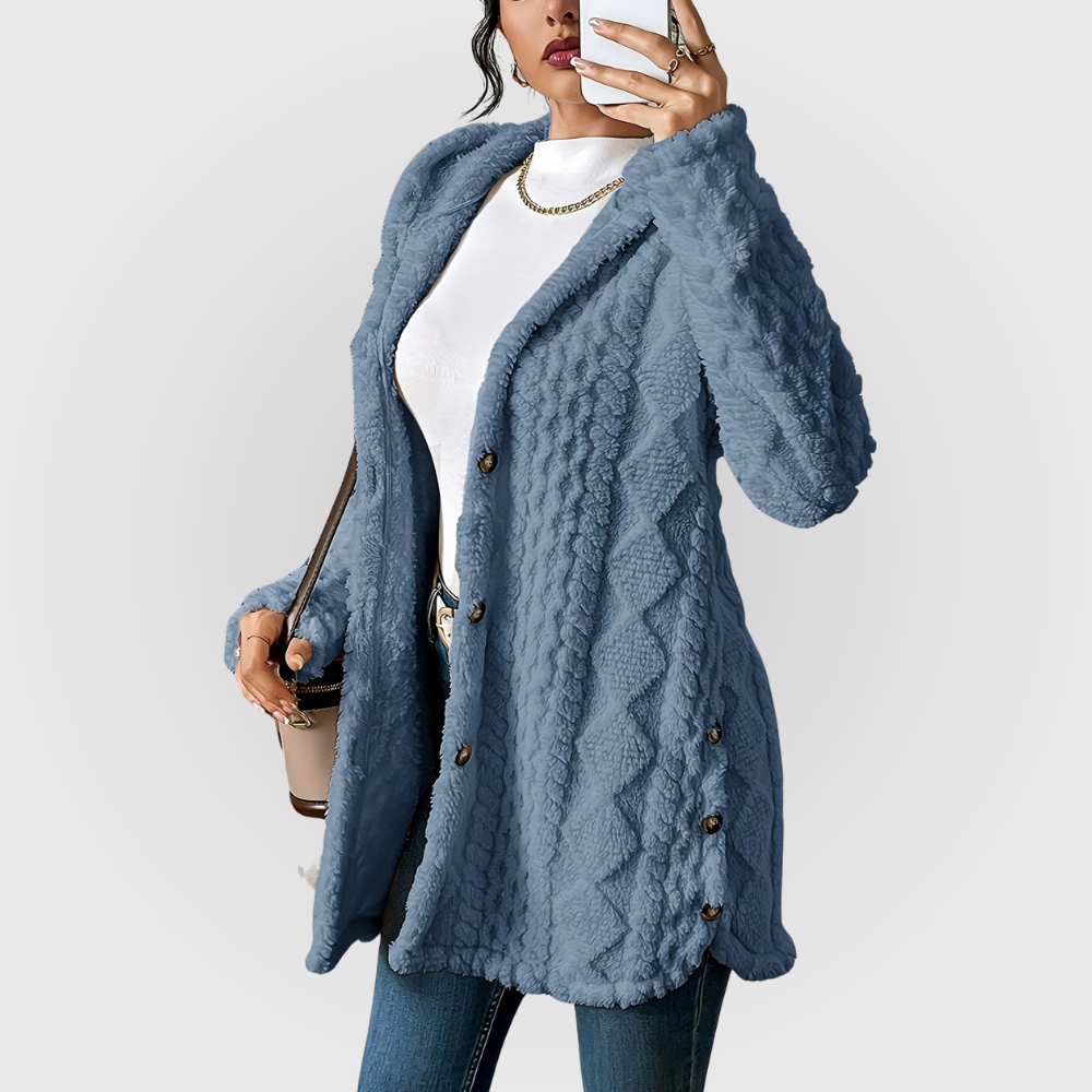 Evelyn | Plush Hoodie Cardigan