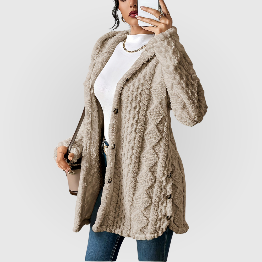 Evelyn | Plush Hoodie Cardigan