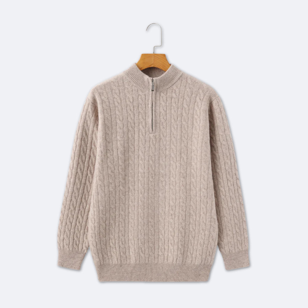 Leonardo | Elegant Cable Knit Cardigan