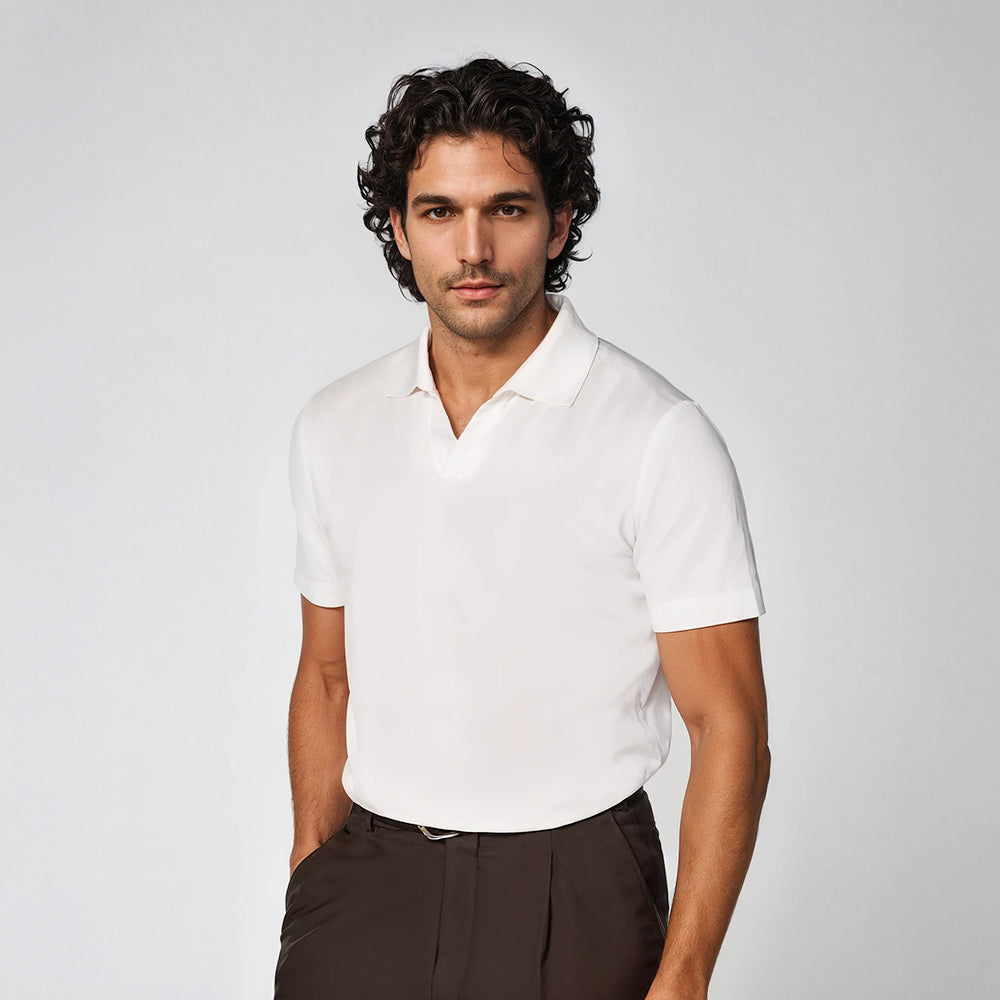 Capri | Polo with Open Collar