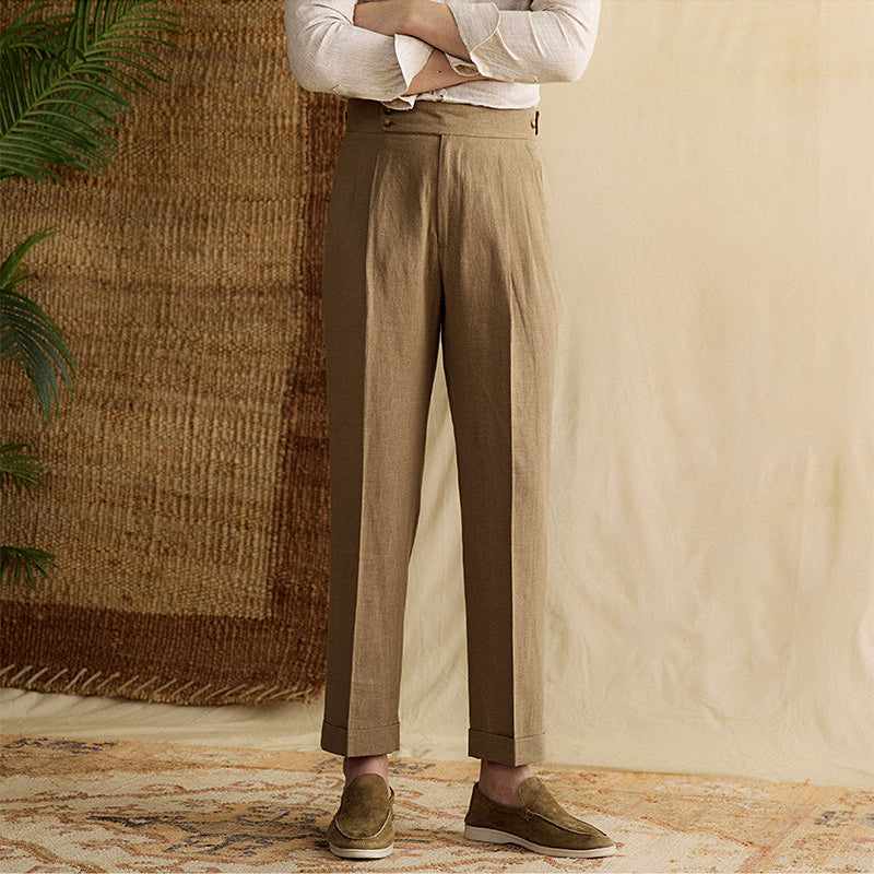 Noé | High-Waisted Linen Pants