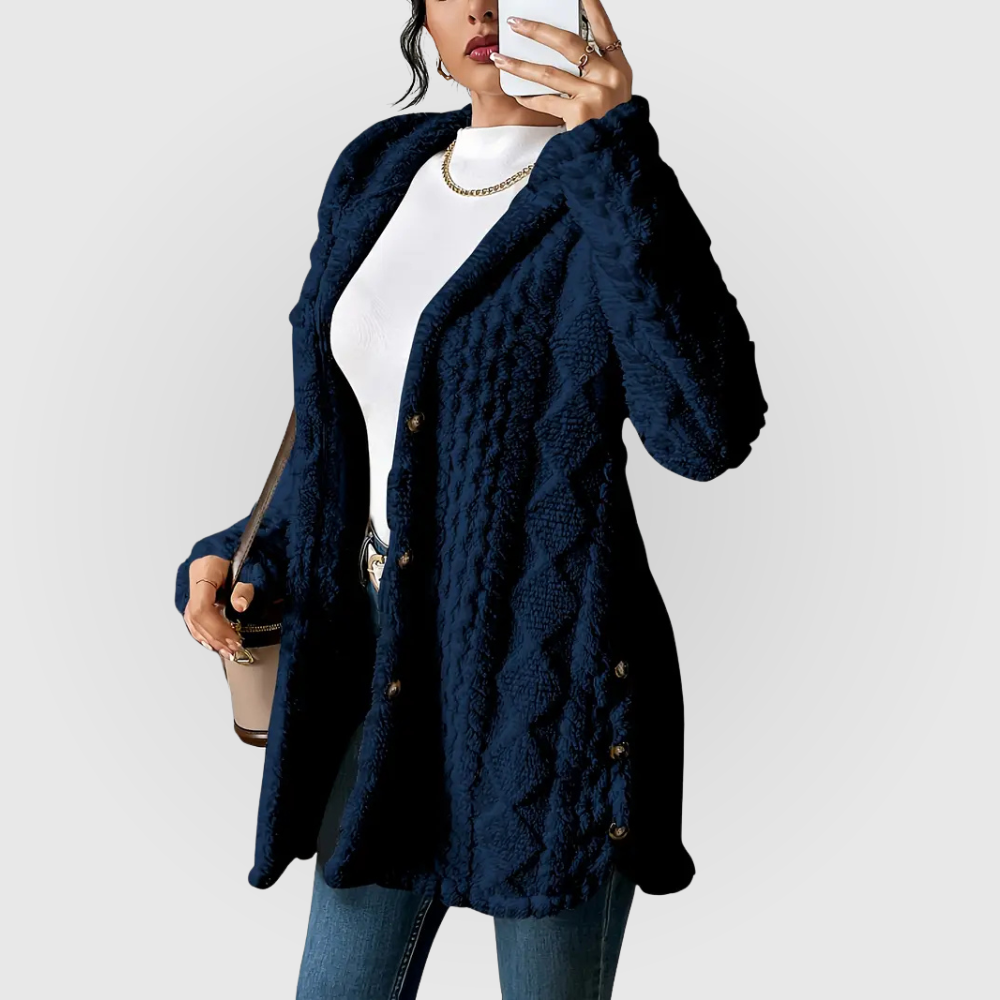 Evelyn | Plush Hoodie Cardigan