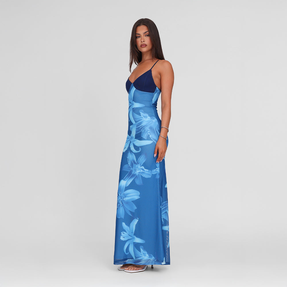 Isalène | Orchid Flower Dress