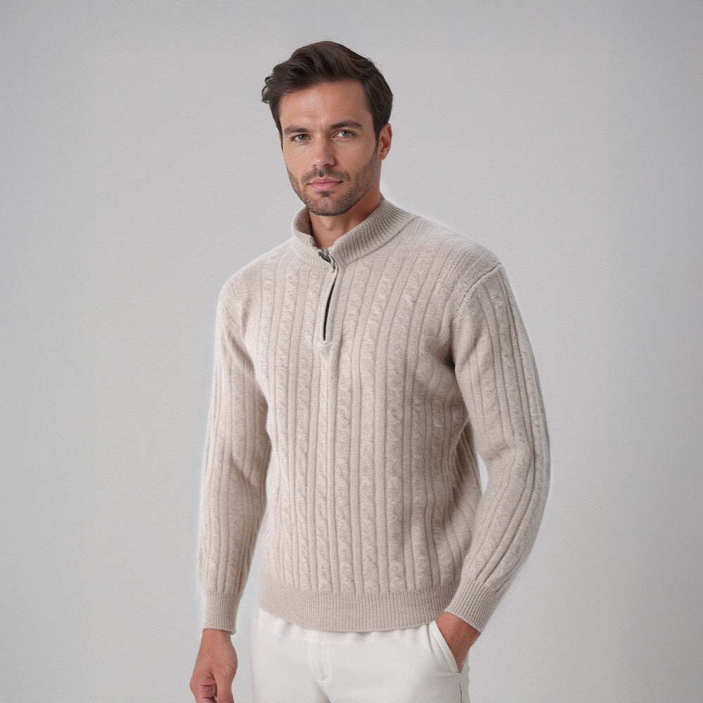 Leonardo | Elegant Cable Knit Cardigan