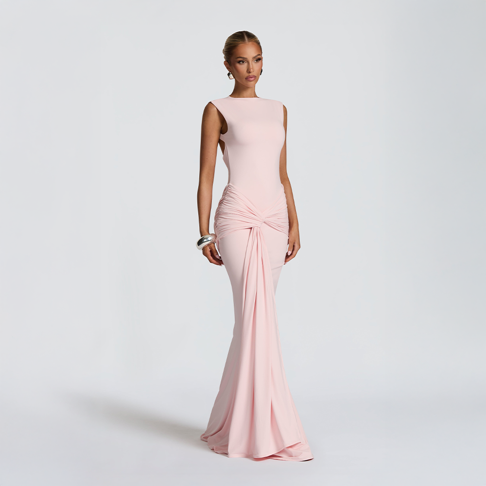 Lorenza | Blush Maxi Dress