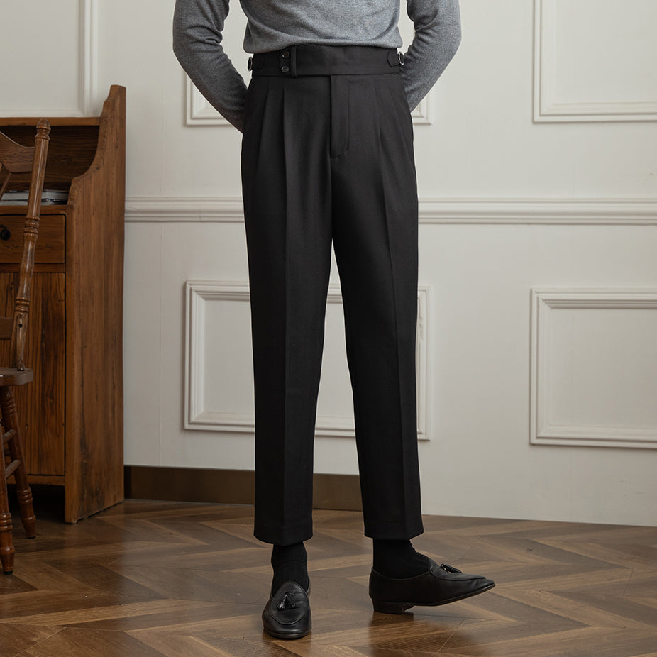 Ravello | High-Waisted Straight Pants