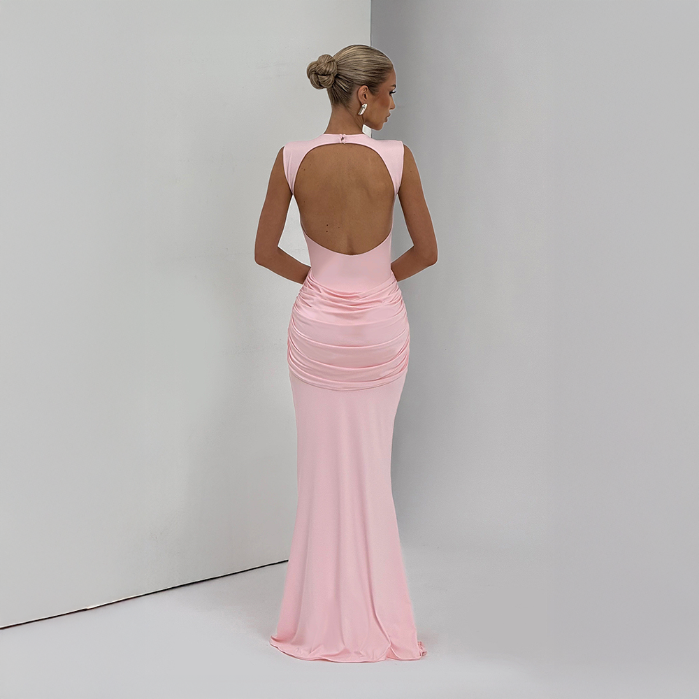 Lorenza | Blush Maxi Dress