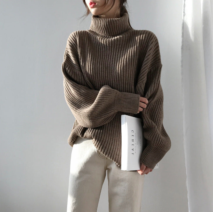 Evelyn | Luxe Roll Neck Balloon Sleeve Jumper