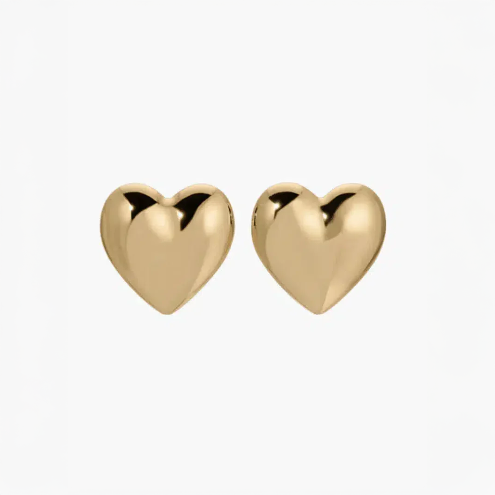 Coréna | Thick and Feminine Heart Earrings