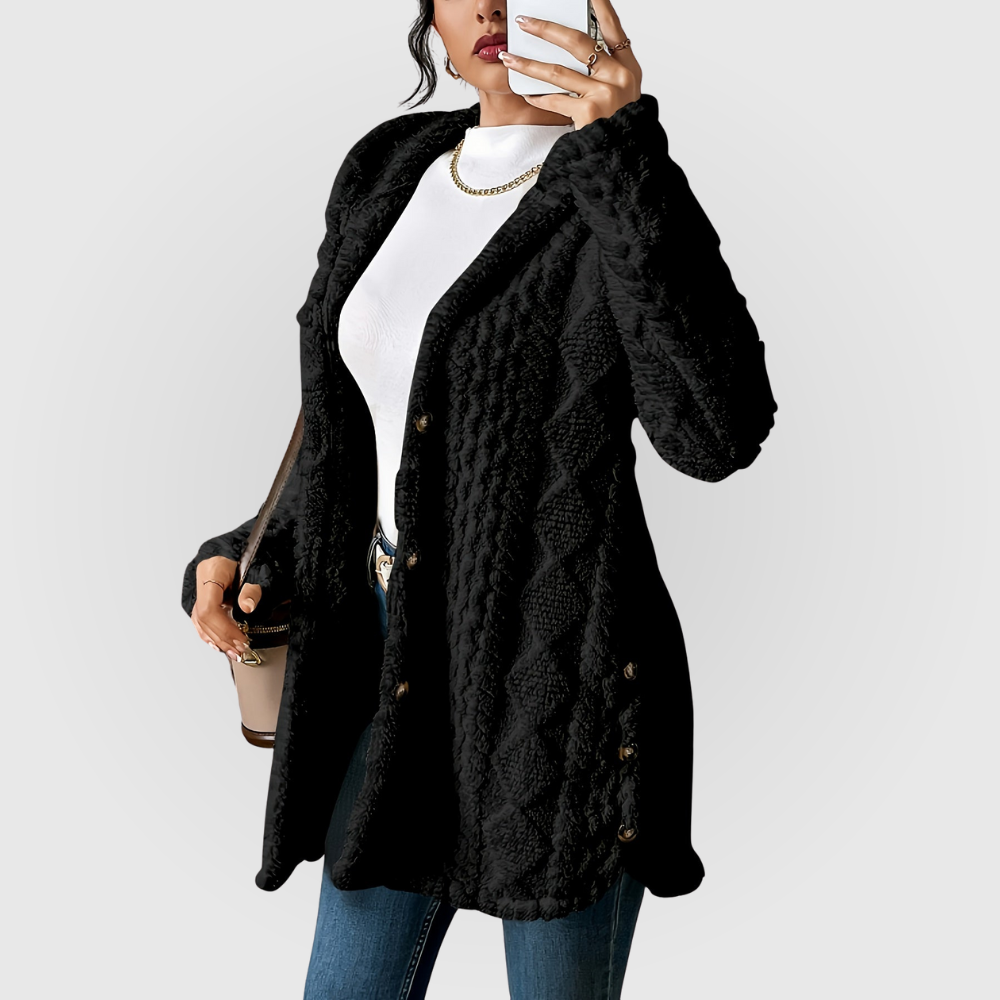 Evelyn | Plush Hoodie Cardigan