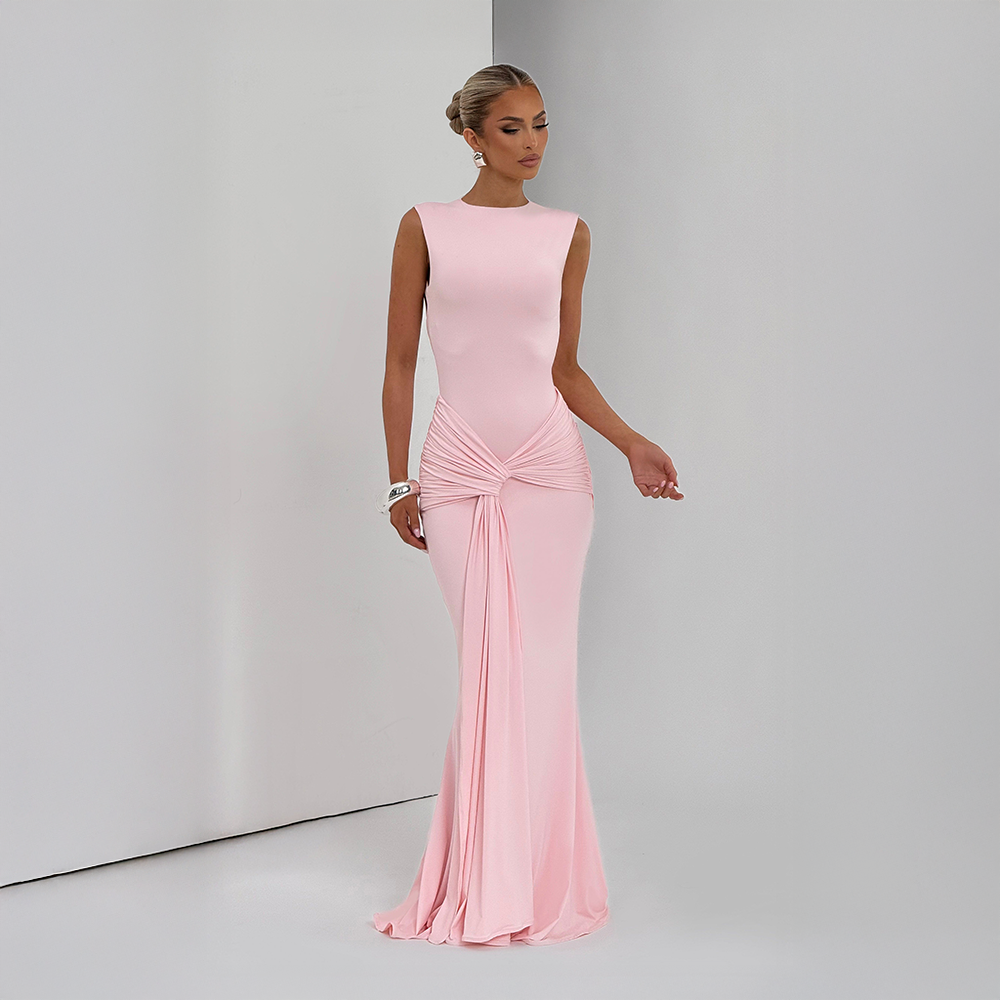 Lorenza | Blush Maxi Dress