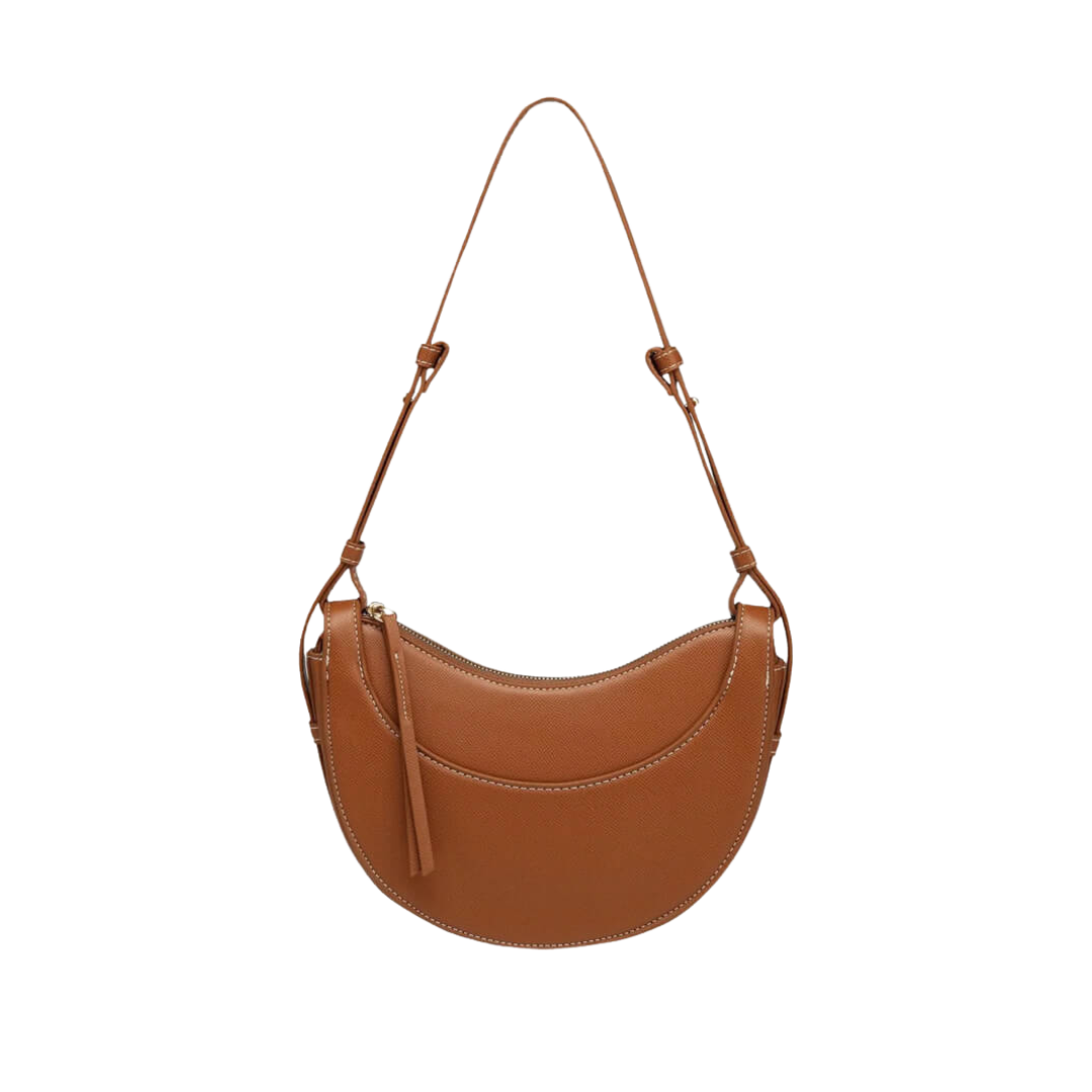 Edmée | Elegant Tan Saddle Bag
