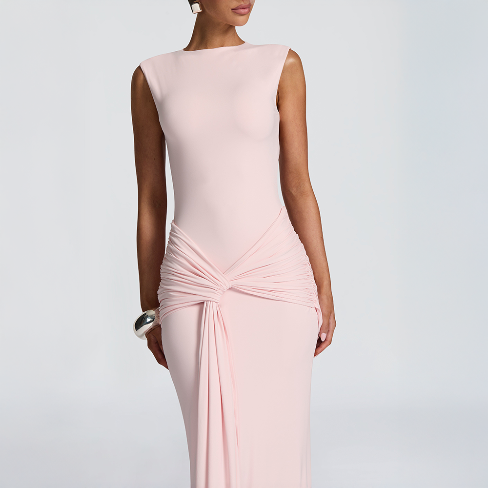 Lorenza | Blush Maxi Dress