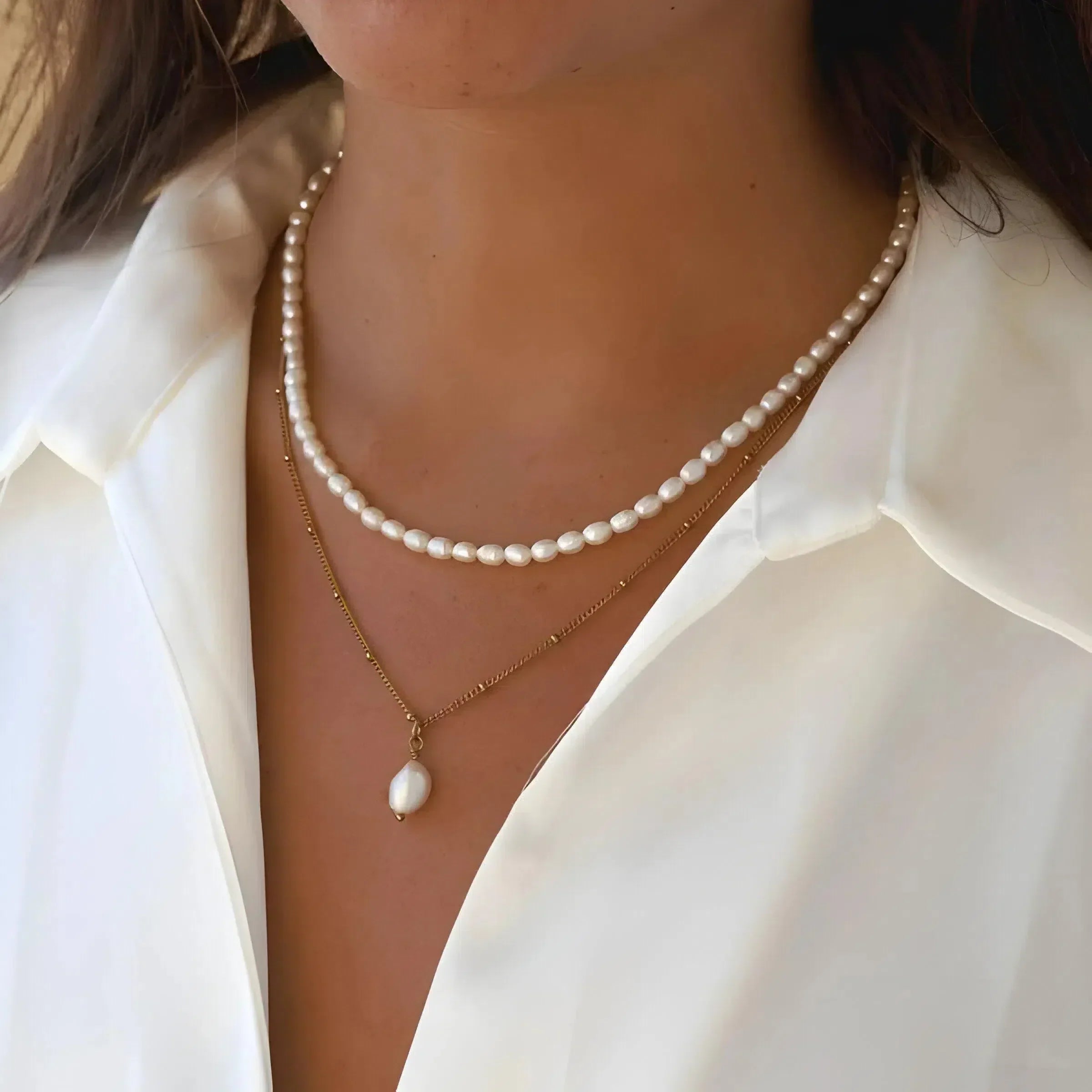 Alonéa | Duo of Freshwater Pearl Necklaces