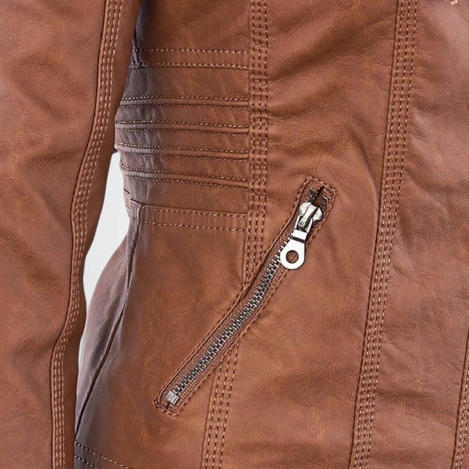 Olivia | Waterproof Leather Jacket
