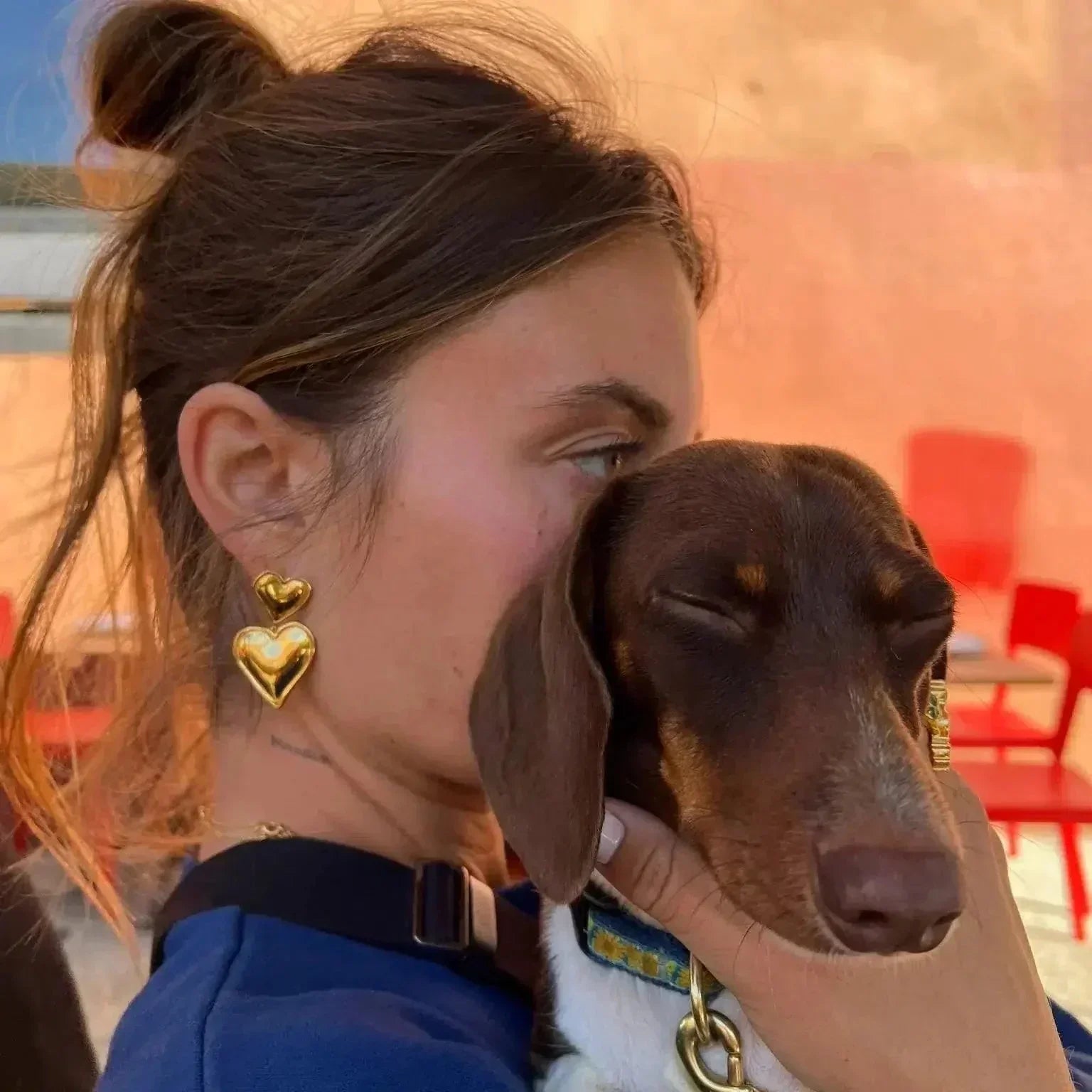 Pasélia | Romantic Double Heart Stud Earrings