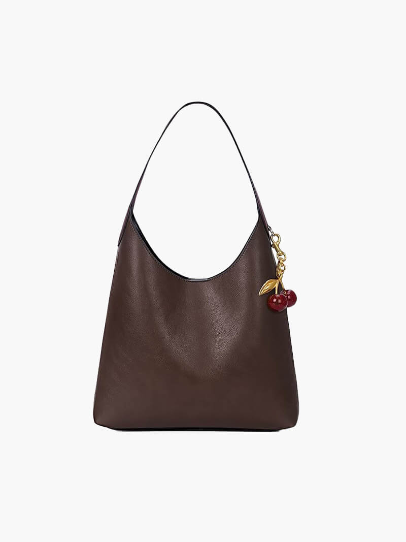 Clotilde | Faux Leather Bag with Cherry Charm