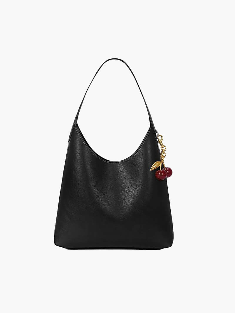 Clotilde | Faux Leather Bag with Cherry Charm