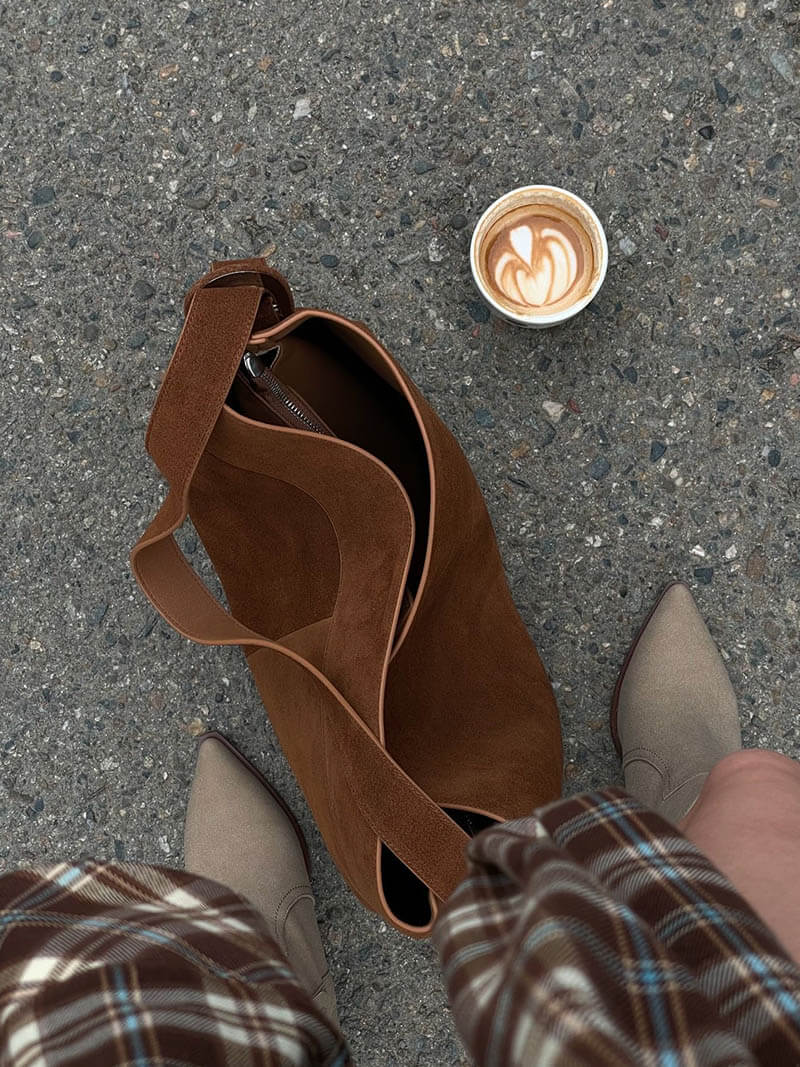 Angélique | Faux Suede Bag