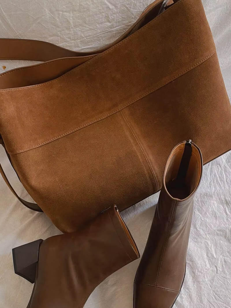 Angélique | Faux Suede Bag