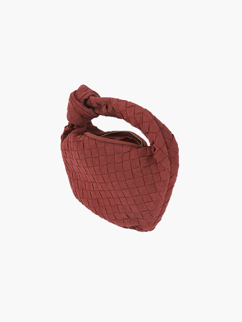 Anemone | Mini Woven Suede Bag