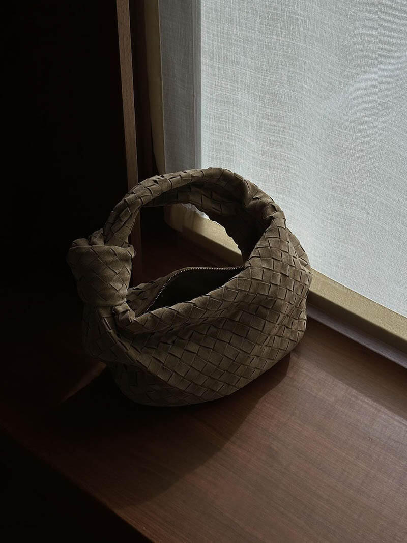 Anemone | Mini Woven Suede Bag