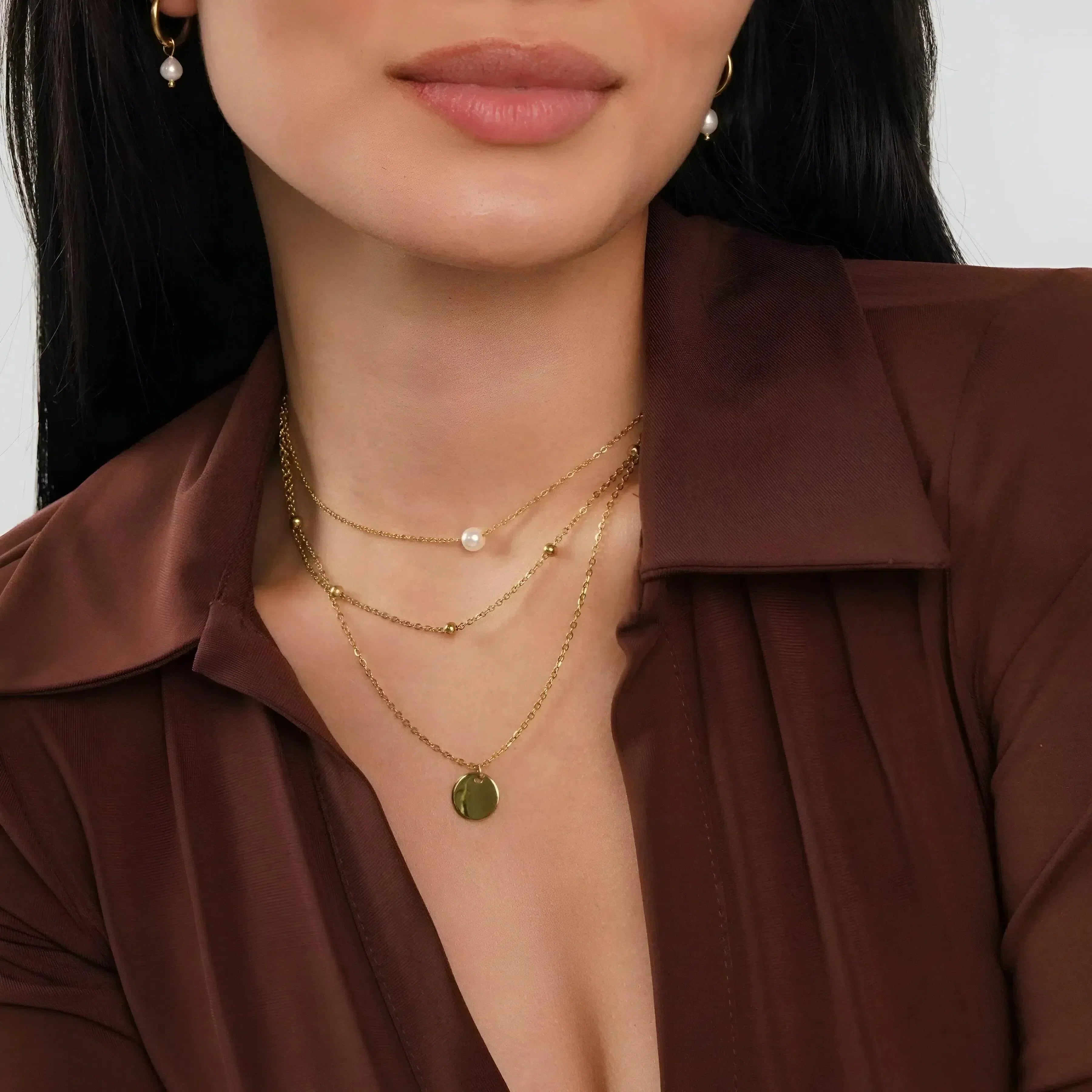 Soléa | Necklace with Overlapping Discs