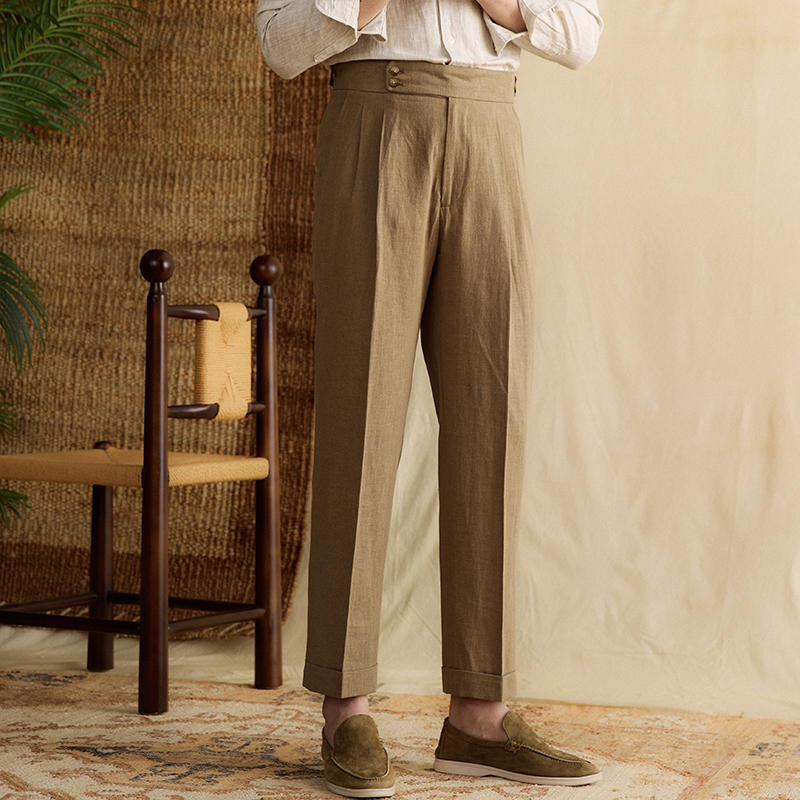 Noé | High-Waisted Linen Pants